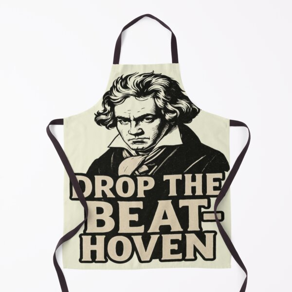 Item preview, Drop the Beat-hoven | Retro Beethoven Music Graphic designed and sold by JM Language Service.