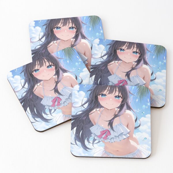Item preview, Fragrant Kaoruko Waguri Summer Bikini Ocean Anime Girl Waifu designed and sold by B5fivemerch.