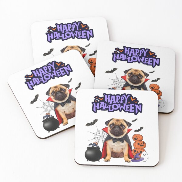 Item preview, Pug Dracula Halloween Design | Cute Spooky Dog with Festive Decorations designed and sold by Fredster1966.