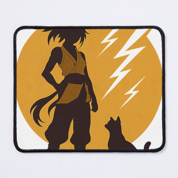 Item preview, Lightning Shadow Warrior Cat Silhouette designed and sold by lelahsipes.