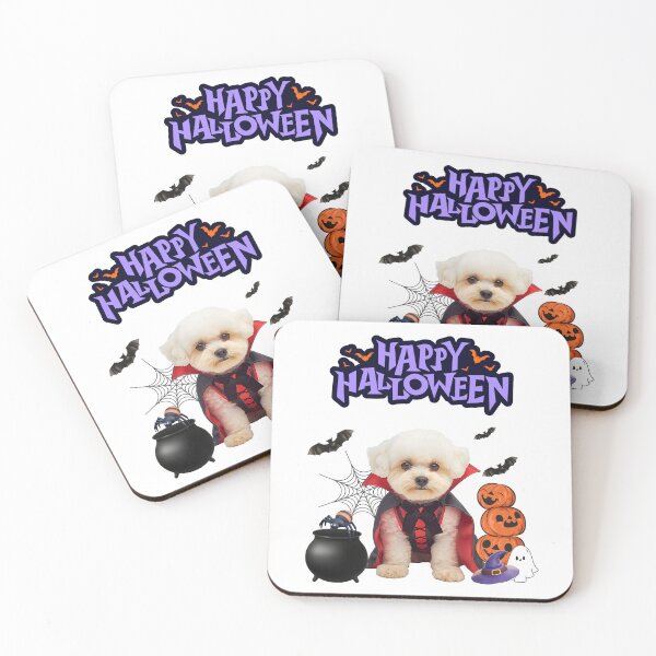 Item preview,  Bichon Frise Dracula Halloween Design | Cute Dog in Spooky Costume designed and sold by Fredster1966.