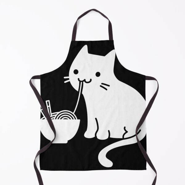 Item preview, Cute Cat Eating Ramen designed and sold by DarrelKeeling.