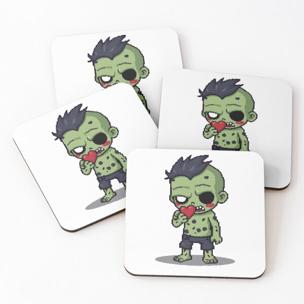 Item preview, Cute Pixel Zombie Love designed and sold by RespawnHeart.