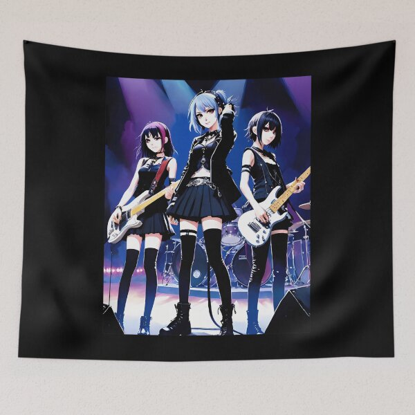 Item preview, Female Rock Band In Anime designed and sold by BitterbutterLa.