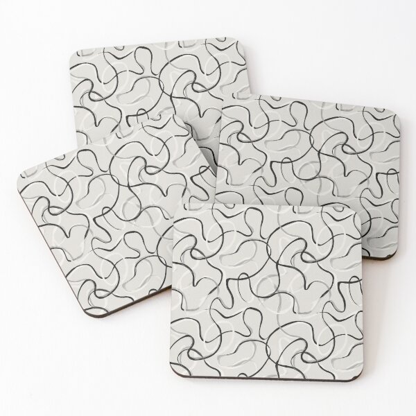 Item preview, hand-drawn abstract line seamless pattern designed and sold by ibi2444.