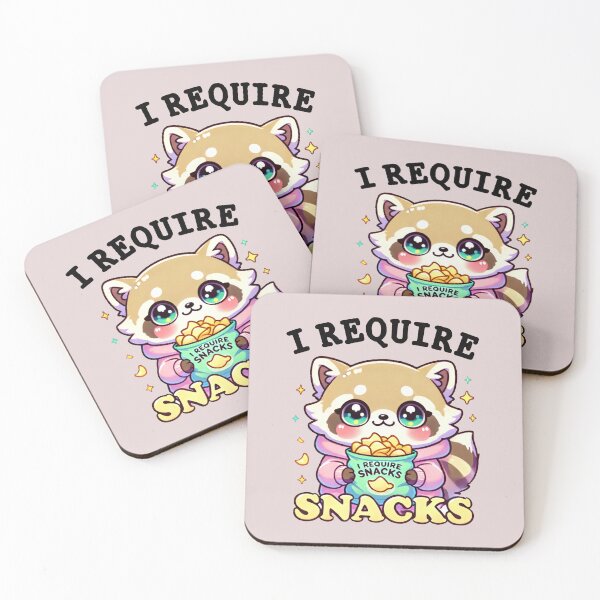 Item preview, I Require Snacks Raccoon – Funny Goblincore Snack Gremlin Cartoon Design designed and sold by Printynest.