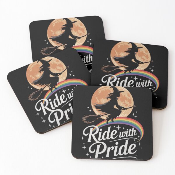Item preview, Gay Witch Shirt - Ride with Pride Halloween LGBT  designed and sold by Charidana.
