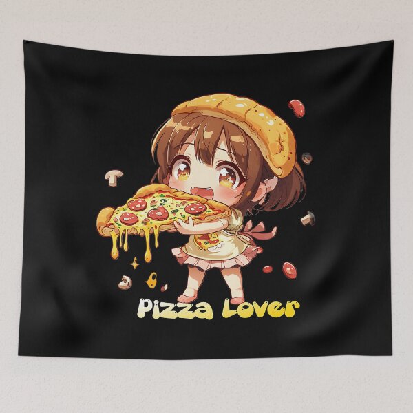 Item preview, Kawaii Pizza Lover Girl Ver.1 designed and sold by ShawnSchroeder.