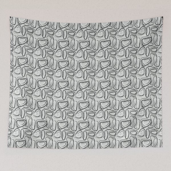 Item preview, hand-drawn abstract line seamless pattern designed and sold by ibi2444.