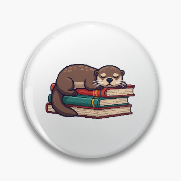 Item preview, Sleepy Otter on Books designed and sold by Pixel & Paw.