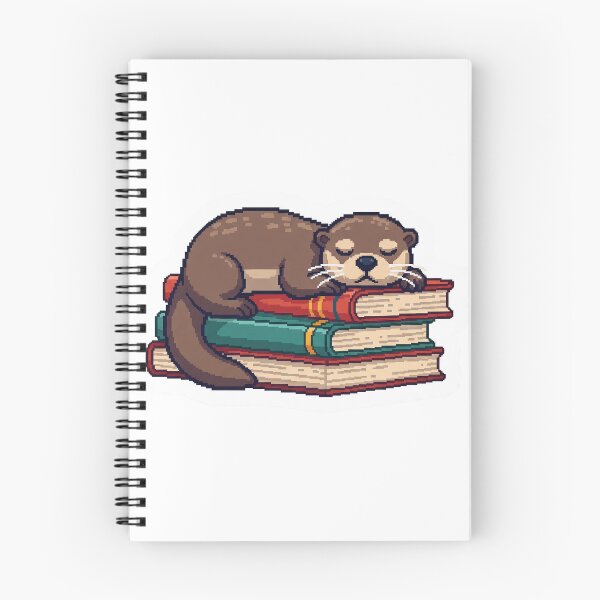 Item preview, Sleepy Otter on Books designed and sold by Pixel & Paw.