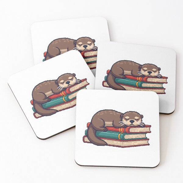Item preview, Sleepy Otter on Books designed and sold by Pixel & Paw.