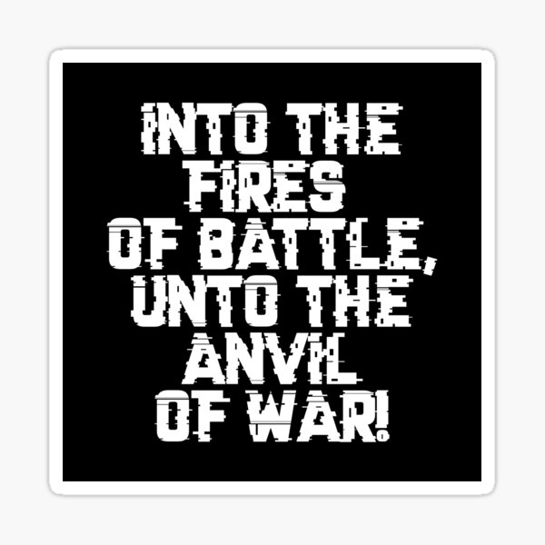 Item preview, Fires and Anvil Warcry - Marines Battle Cry designed and sold by gaming-guy.