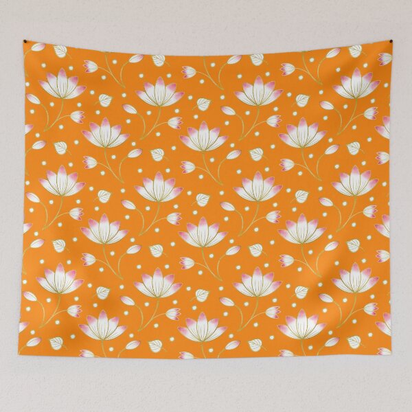 Item preview, Indian lotus chintz  designed and sold by Home Cyn Home.