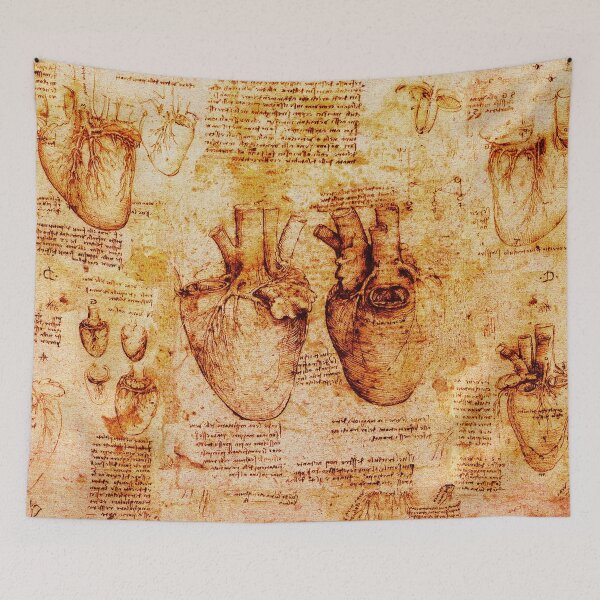 Item preview, Heart And Its Blood Vessels. Leonardo Da Vinci,Anatomic Study 2,Brown designed and sold by BulganLumini.