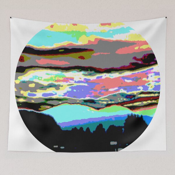 Item preview, scenic cloudy color fun round abstract photo design designed and sold by SmashingDeals.