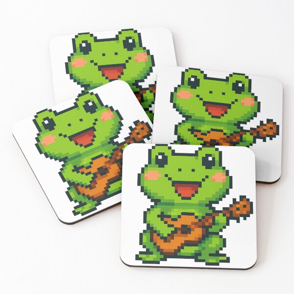 Item preview, CUTE FROG PLAYING THE UKELELE designed and sold by Omarcos.