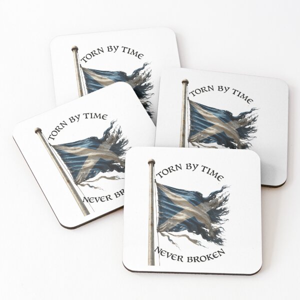 Item preview, orn by Time, Never Broken – Scottish Flag Design designed and sold by CelticSoulShop.