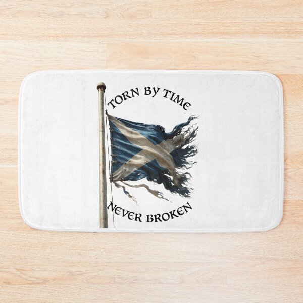 Item preview, orn by Time, Never Broken – Scottish Flag Design designed and sold by CelticSoulShop.