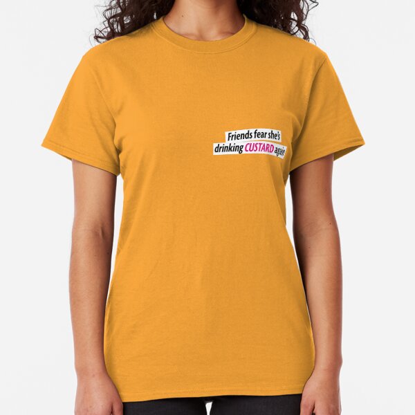 I Love Heart Custard Ladies T-Shirt
