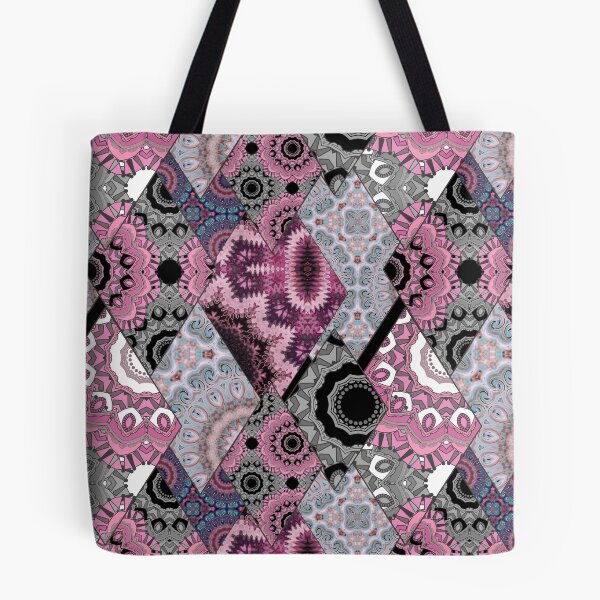 Item preview, The national pattern in the patchwork . Purple soft grey and blue colours.  designed and sold by fuzzyfox.