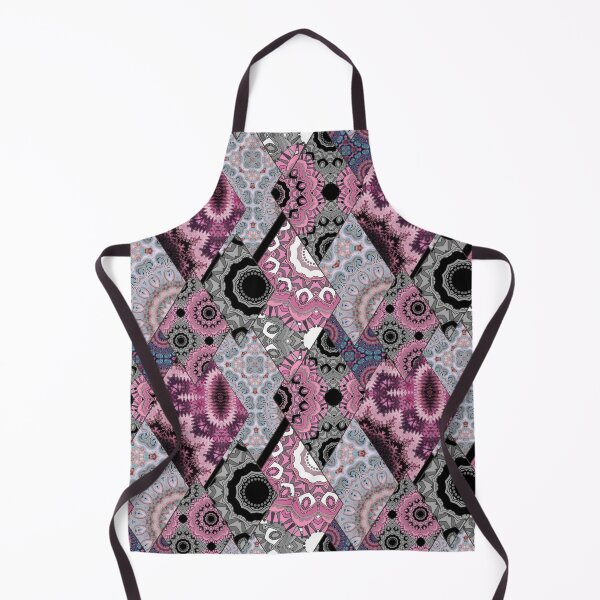 Item preview, The national pattern in the patchwork . Purple soft grey and blue colours. designed and sold by fuzzyfox.