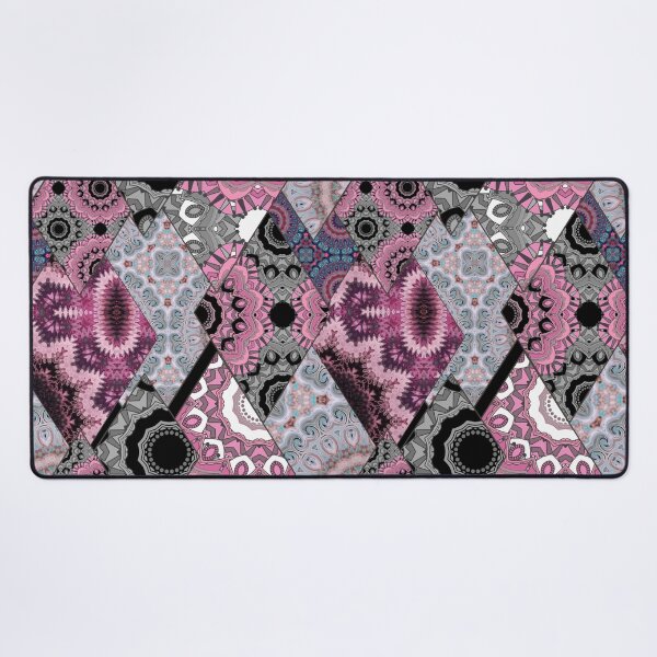 Item preview, The national pattern in the patchwork . Purple soft grey and blue colours.  designed and sold by fuzzyfox.