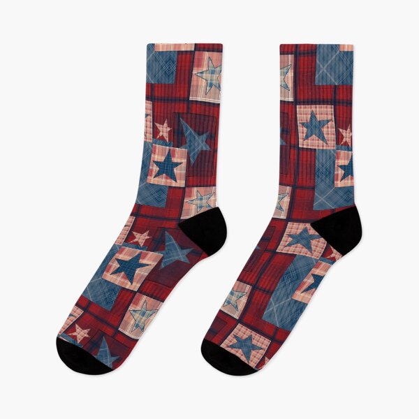 Item preview, Red  denim patchwork . designed and sold by fuzzyfox.