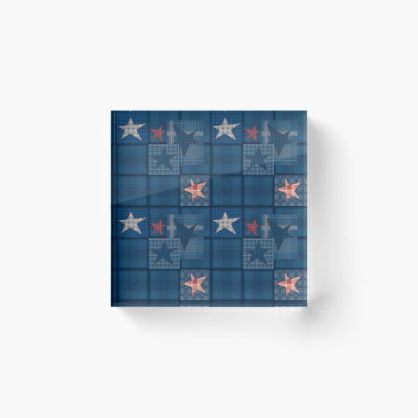 Item preview, Denim blue patchwork . designed and sold by fuzzyfox.