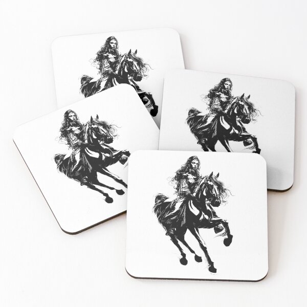 Item preview, Rhiannon – Celtic Goddess of Fertility, Horses & the Otherworld (Black & White Edition) designed and sold by CelticSoulShop.