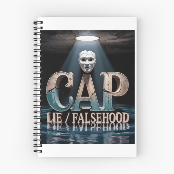 Item preview, Cap Slang Design – No Cap Funny Lie / Falsehood Wall Art & Apparel designed and sold by GRAPHIX444.