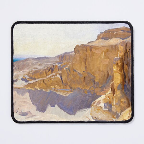Item preview, Cliffs at Deir el Bahri Egypt - Ancient Egyptian Archaeological Landscape - Theban Necropolis Valley designed and sold by Under-TheTable.