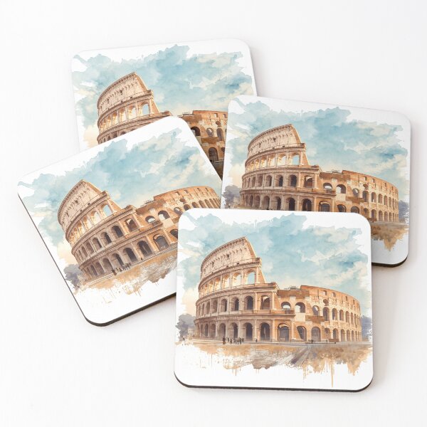 Item preview, Watercolor Colosseum Illustration - Ancient Rome Artwork designed and sold by SunnyIris.