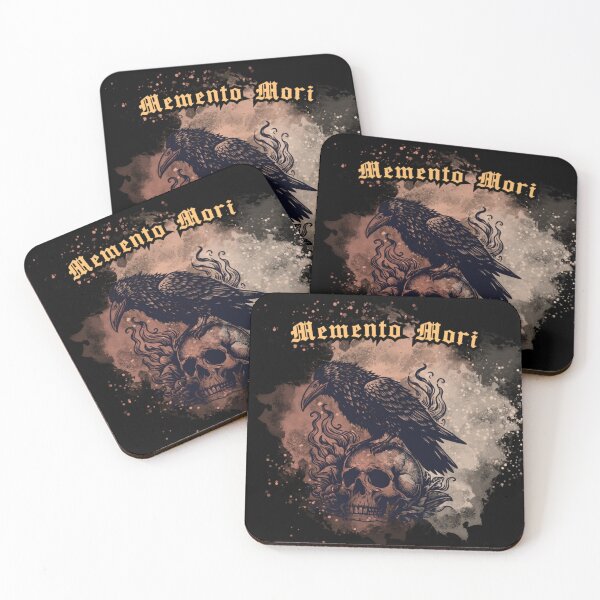 Item preview, Memento Mori Raven – Gothic Dark Academia Design designed and sold by Ravenna's Crypt.