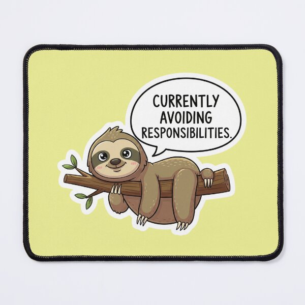 Item preview, Inspirational Quote Sloth Sticker – Cute Lazy Animal Motivation Design, Funny Positive Psychology Saying for Car, Laptop, Water Bottle, and Gift Idea designed and sold by bvdesignart.