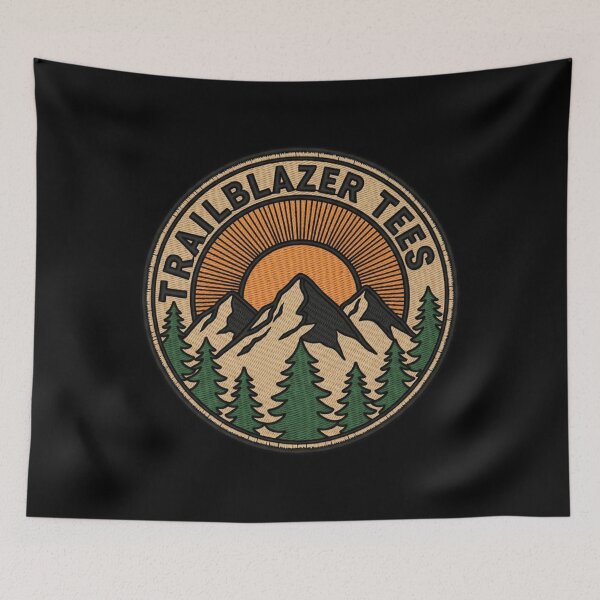 Item preview, Vintage Embroidered Mountain Patch designed and sold by trailblazer-tee.