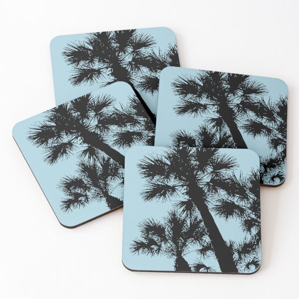 Item preview, Sabal Palmetto Palm Tree Monotone Cut Out Black designed and sold by taiche.