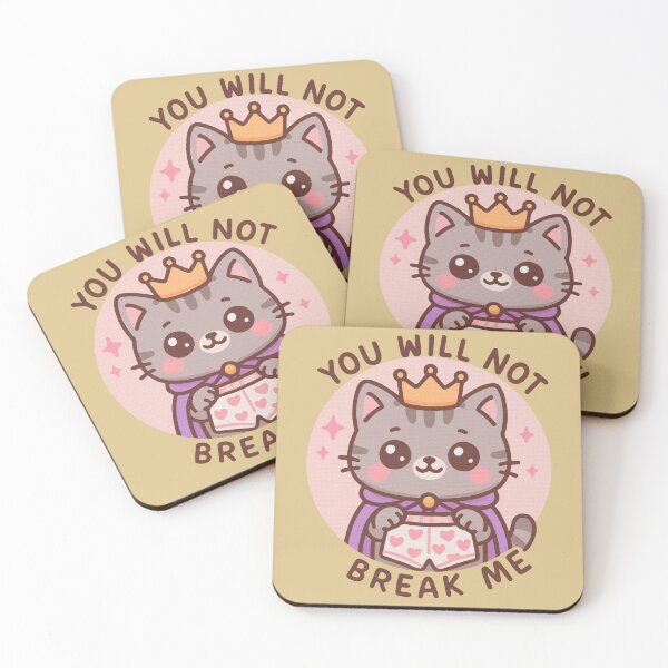 Item preview, Princess Donut You will not break me Funny Cute Cat designed and sold by RamblingsRose.