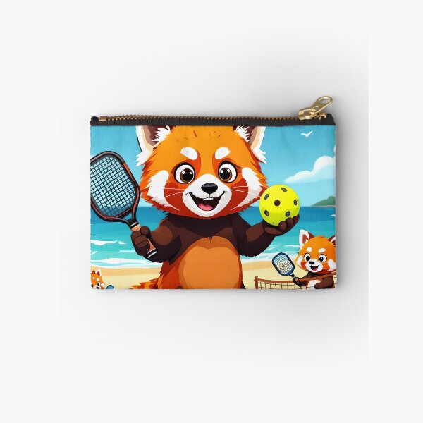 Item preview, pickleball red pandas cartoon design designed and sold by SmashingDeals.