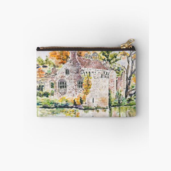 Item preview, Scotney Castle in Autumn – Watercolor Painting of English Countryside designed and sold by SelenePaintings .