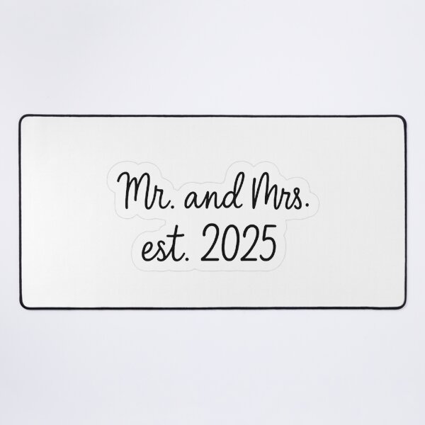Item preview, Mr. and Mrs. est. 2025 Sticker – Newlywed Wedding Anniversary Gift designed and sold by Evanka.