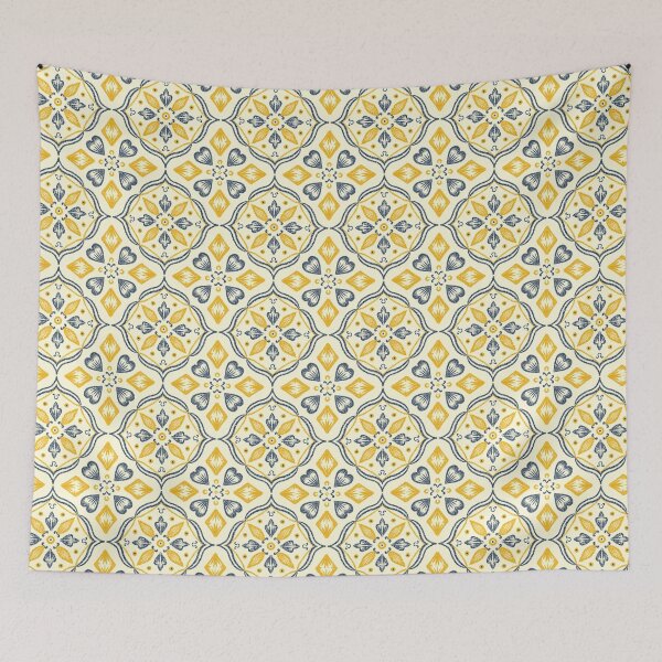 Item preview, Boho Mediterranean Tile Art designed and sold by World Of Bubbli.