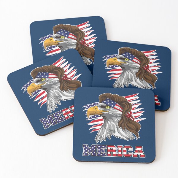 Item preview, Merica Eagle Mullet 4th of July American Flag Stars Stripes   designed and sold by MoonySinatra.