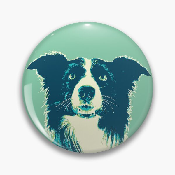 Item preview, Border Collie Australian dog blue green designed and sold by blueidesign.
