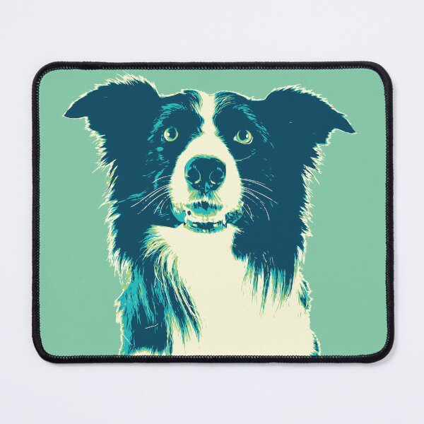 Item preview, Border Collie Australian dog blue green designed and sold by blueidesign.