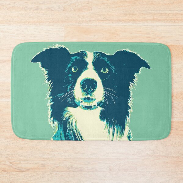 Item preview, Border Collie Australian dog blue green designed and sold by blueidesign.