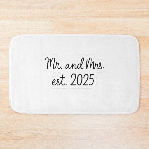 Item preview, Mr. and Mrs. est. 2025 Sticker – Newlywed Wedding Anniversary Gifts for women and men 2025 designed and sold by Evanka.