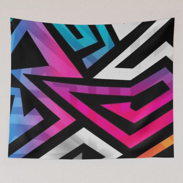 Aperçu de l'œuvre Motif en zigzag créée et vendue par ViaARTfactory.