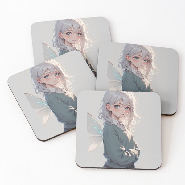 Item preview, Fairy with white hair - Anime style designed and sold by ArtsJulian.