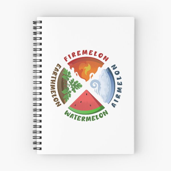 Item preview, The 4 Elemelons Watermelon Pun designed and sold by wolfkin-design.